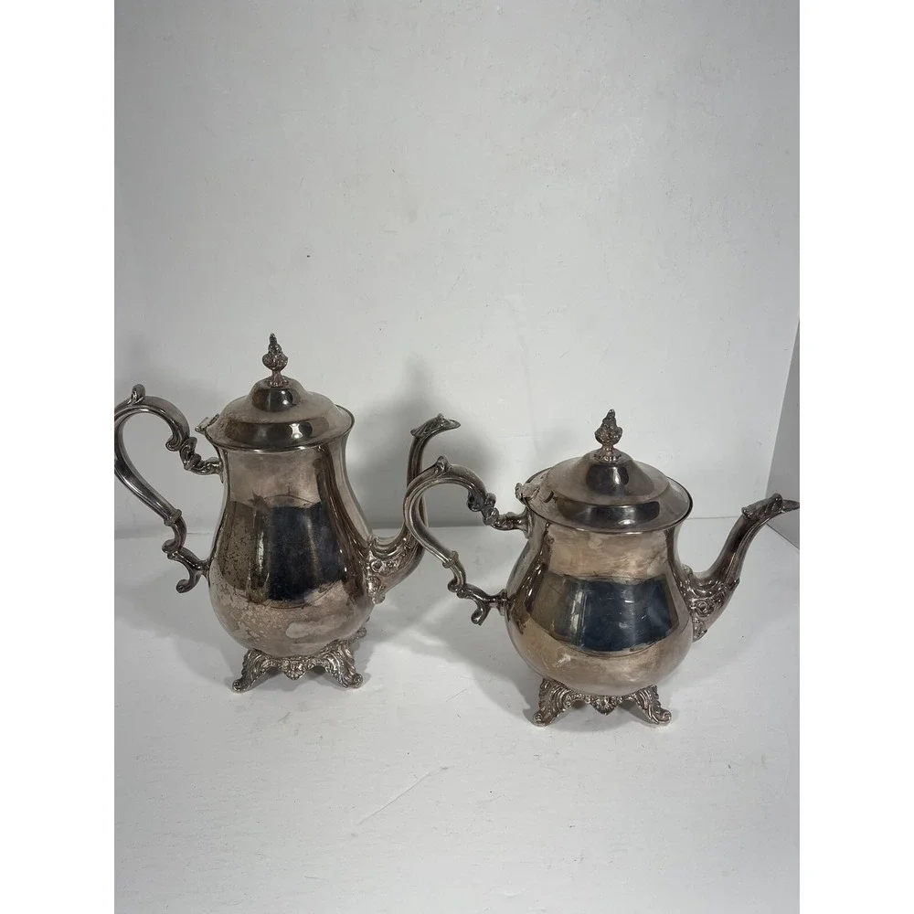 Set Of 2 Gorham E P Silver Vintage Tea or Coffee Pot YH372 And‎ YH370 Stunning